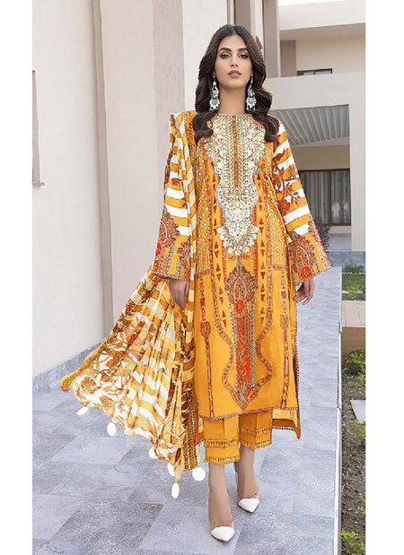 Rubina Vol 1 By Alzohaib Cotton Dupatta Pakistani Salwar Suit Suppliers In India